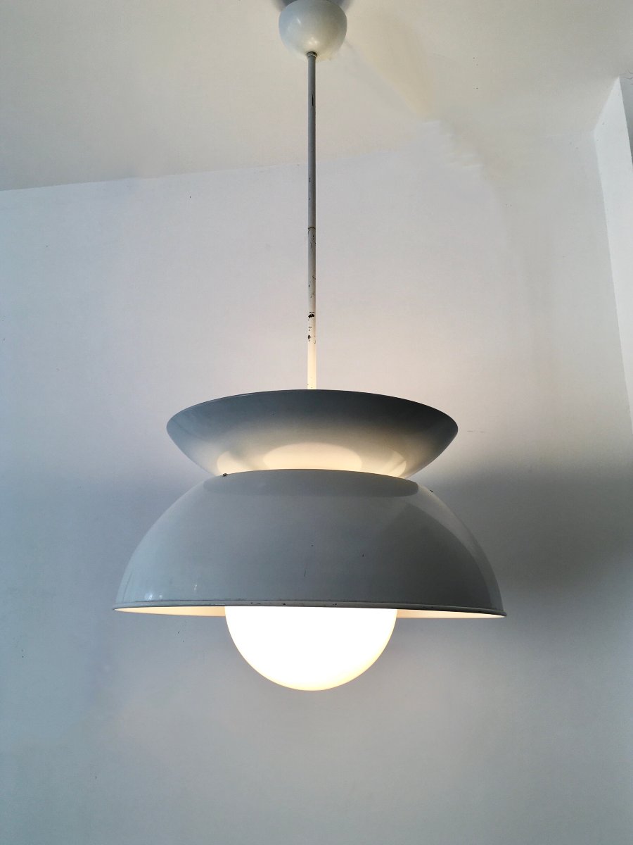 Important Cetra Pendant Lamp By Vico Magistretti