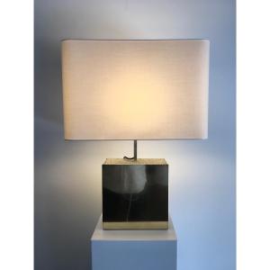 Brass And Concrete Lamp