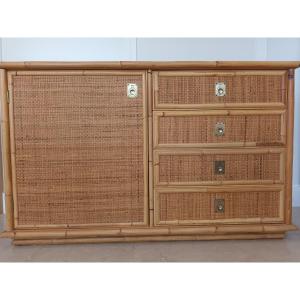 Rattan Commode Buffet