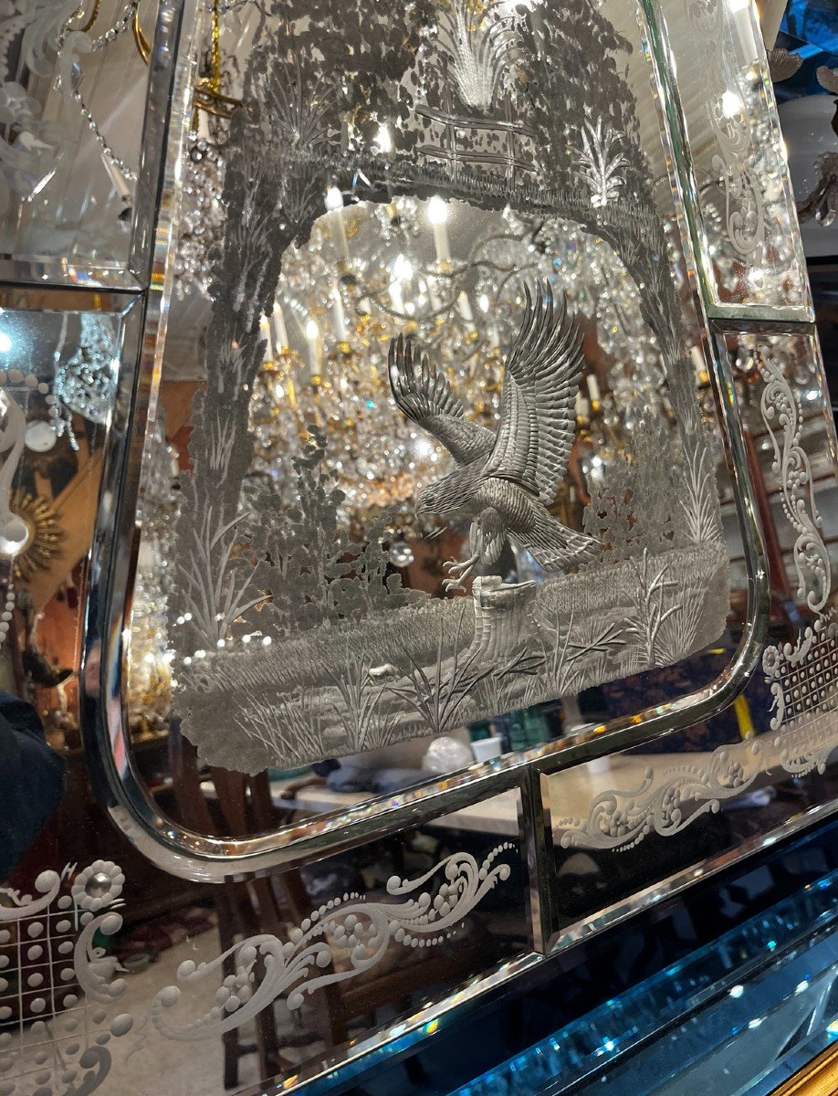Cheminé En Verre De Murano Des  Années 50-photo-2