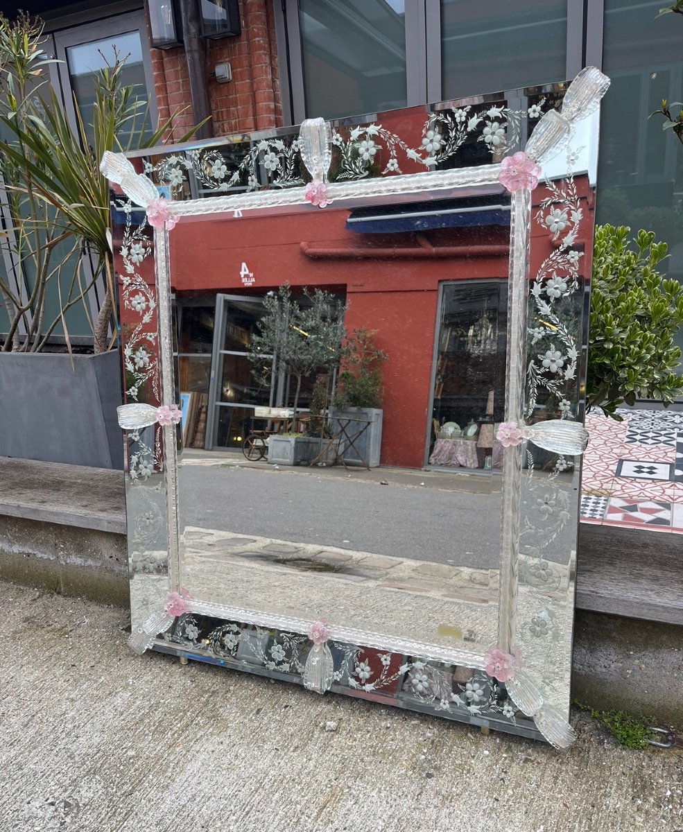 Murano Venetian Style Mirror, 20th Century 
