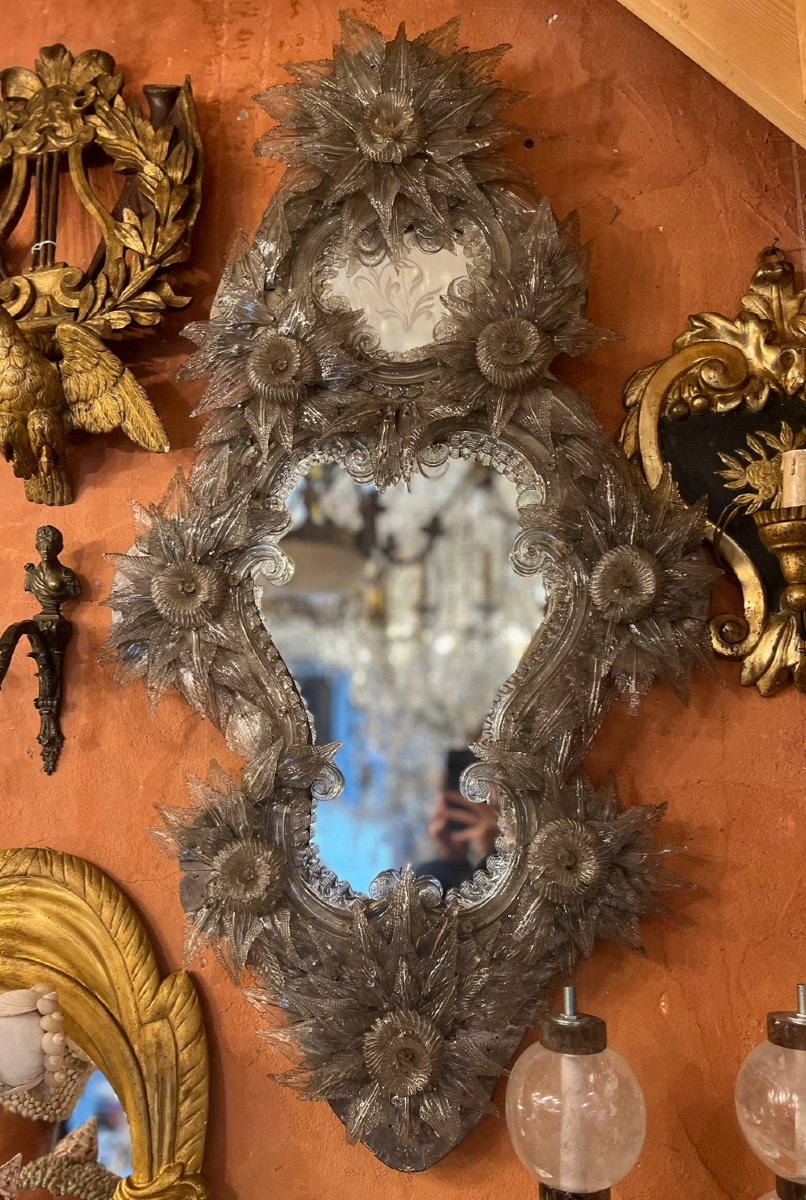 Miroir En Verre De Murano, XIXe Siècle -photo-1