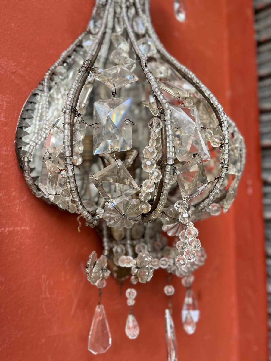 Pair Of Italian Sconces, Late 19th Century-photo-3