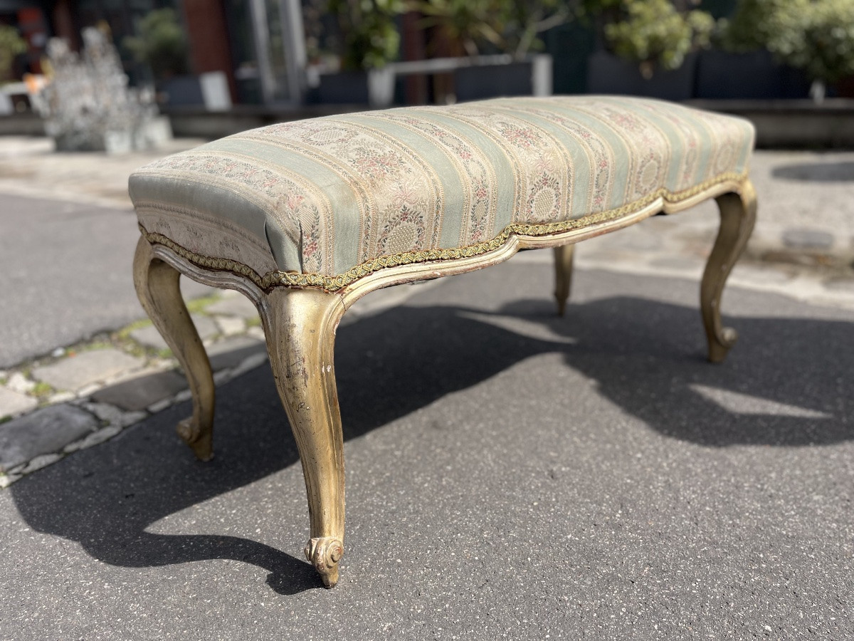 Banquette De Style Louis XV, Italie, XXe Siècle-photo-3
