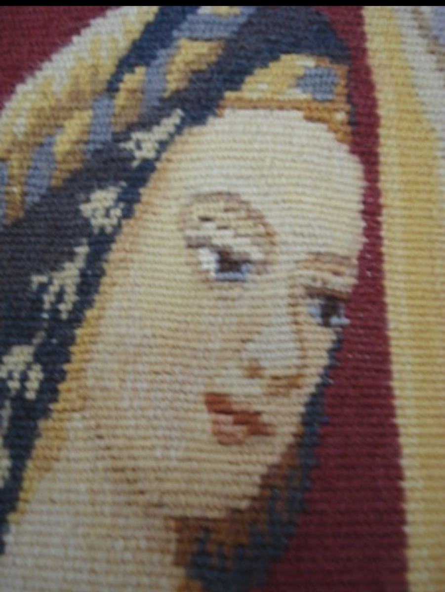 Tapisserie Fin XIX Eme Représentant La Dame à La Licorne -photo-2