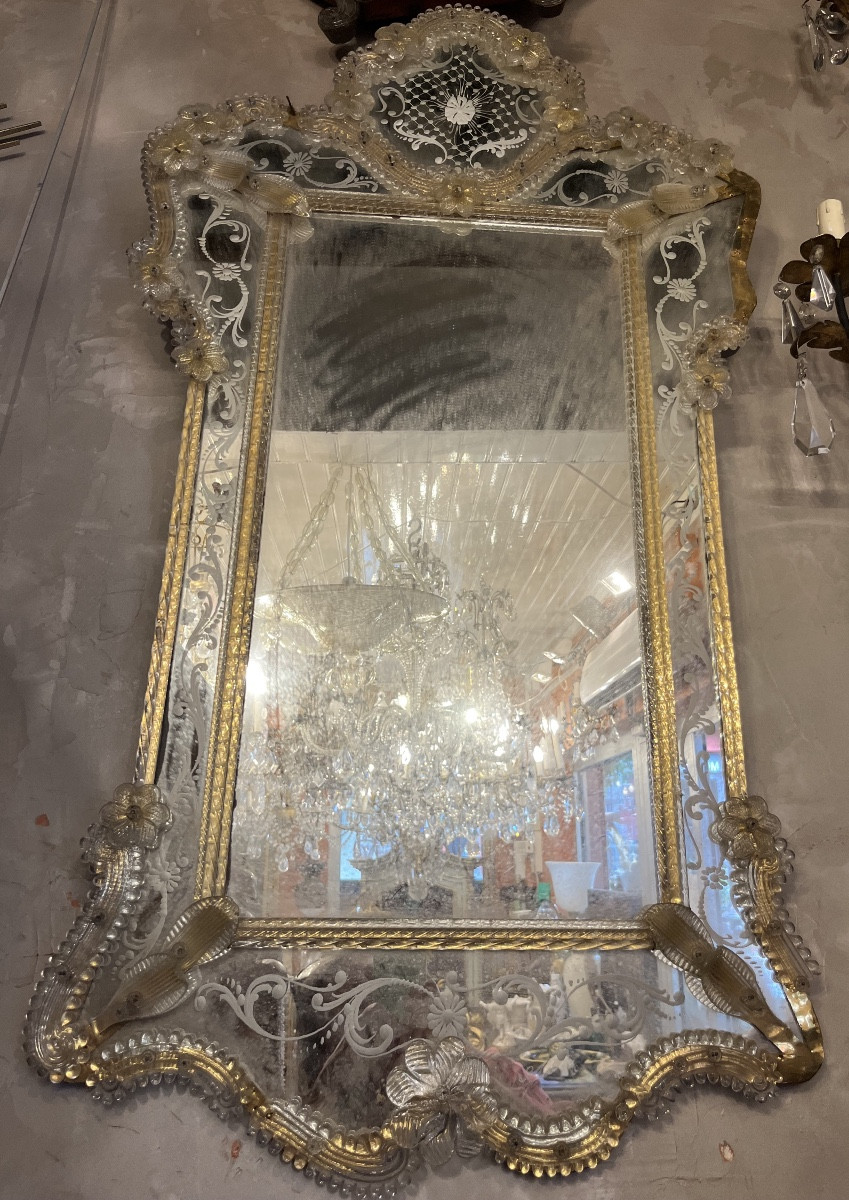 Miroir Murano XX EME -photo-2