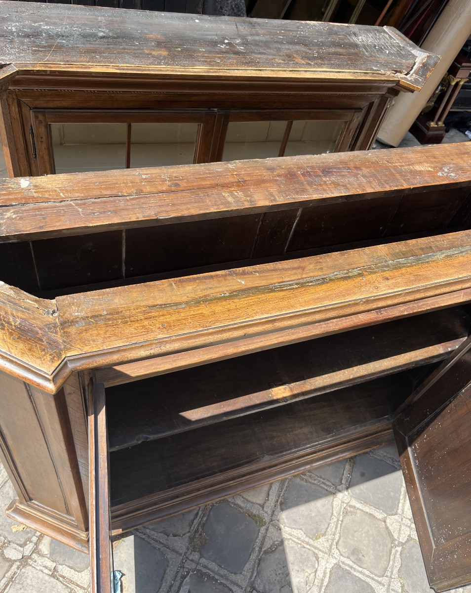 Buffet-vitrine hollandais, fin XVIIIe – début XIXe siècle-photo-4