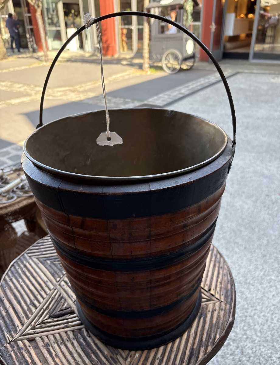  Assembled Wooden Dutch Bucket That Can Be Used As A Basket Or Planter 19 Eme -photo-2