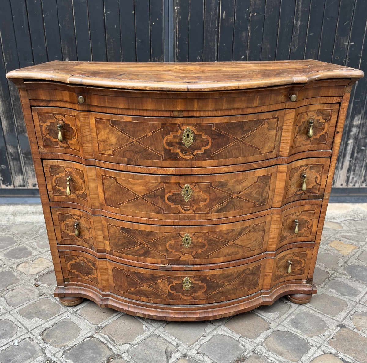 Crossbow Chest Of Drawers With Pulls, 18th Century, Northern Italy-photo-2