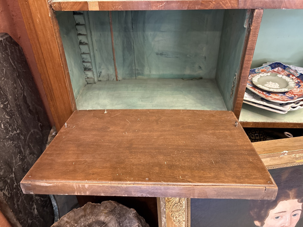 Pair Of Walnut Bookcases Or Shelves, Early 19th Century, Italy -photo-4