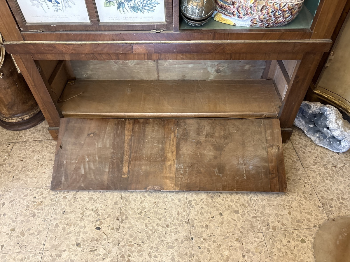 Pair Of Walnut Bookcases Or Shelves, Early 19th Century, Italy -photo-2