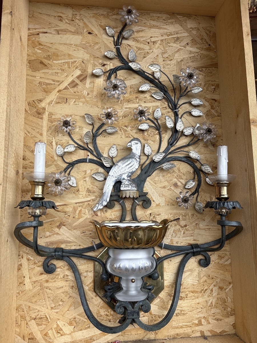 Pair Of Parrot-style Wall Lights From Banci -photo-3