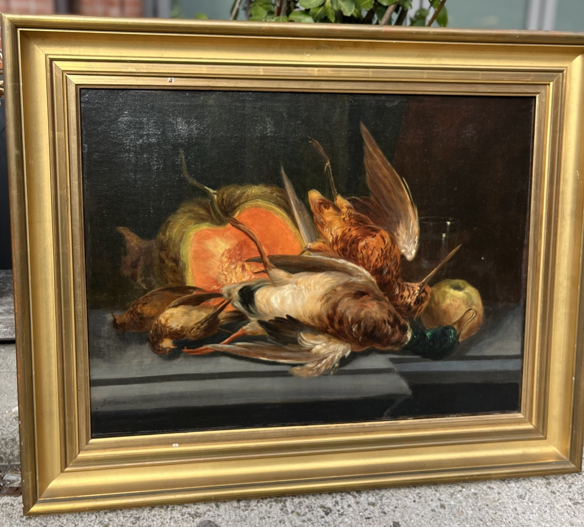 Still Life, Oil On Canvas, 20th Century -photo-3