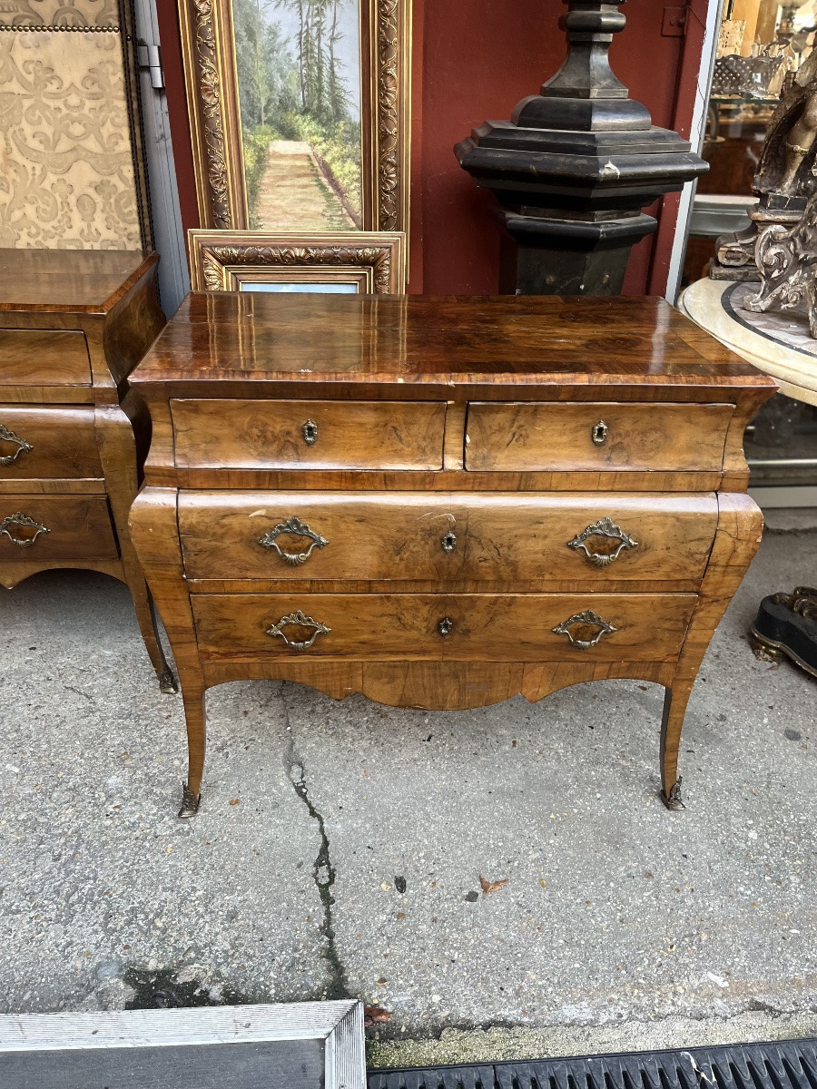 Pair Of Chests Of Drawers, Italy, Lombardy Region, 19th Century-photo-4
