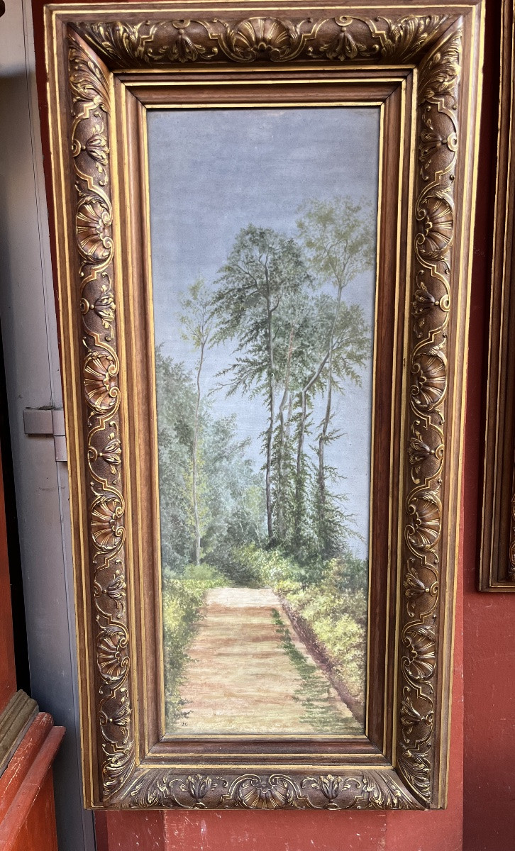 Paire de plaques en céramique émaillée, XIXe siècle-photo-4