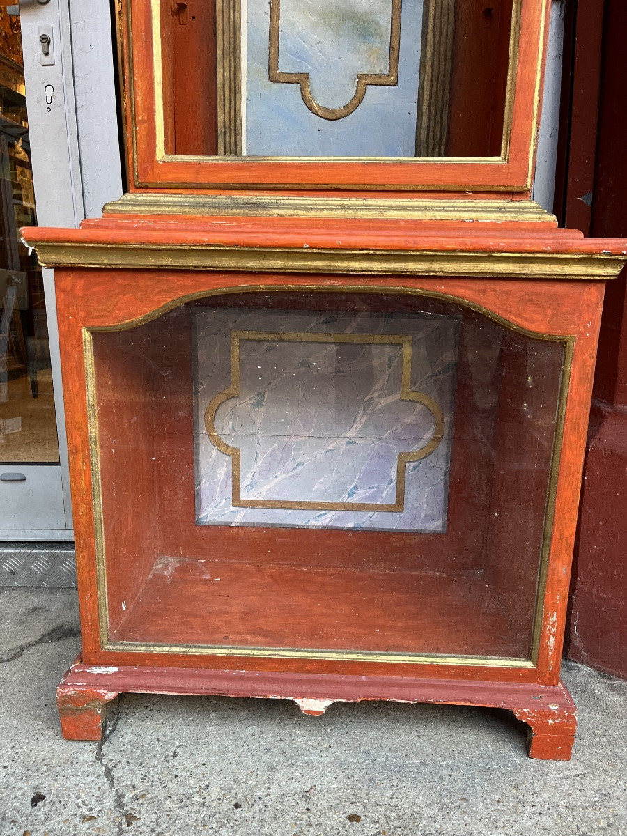 Vitrine peinte, fin XVIIIe siècle-photo-2