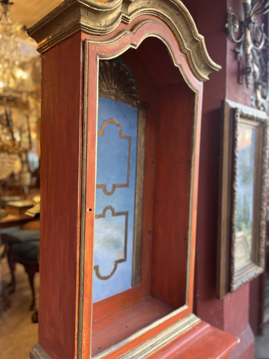 Vitrine peinte, fin XVIIIe siècle-photo-3