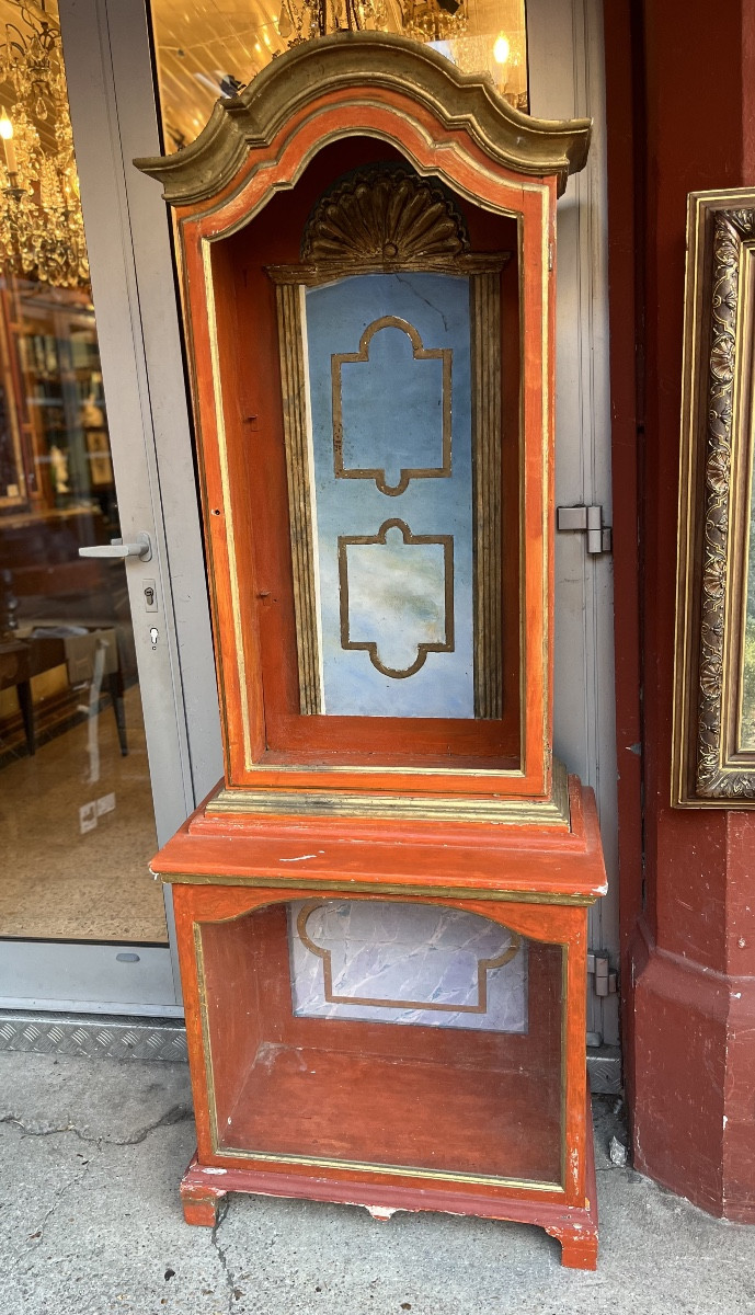 Vitrine peinte, fin XVIIIe siècle