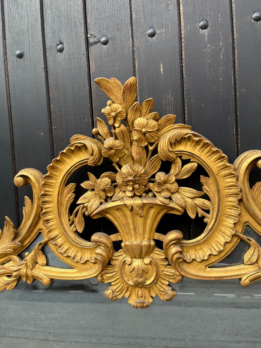 Early 20th Century Provençal Louis XV Style Giltwood Mirror -photo-2