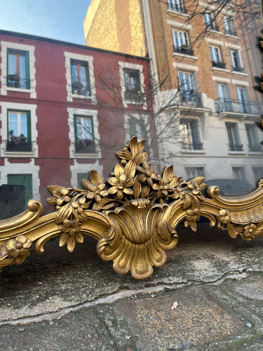Early 20th Century Provençal Louis XV Style Giltwood Mirror -photo-4