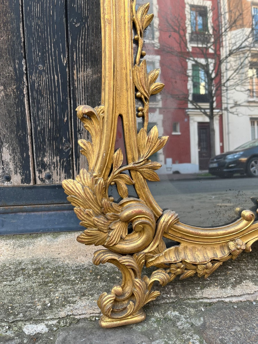 Early 20th Century Provençal Louis XV Style Giltwood Mirror -photo-2