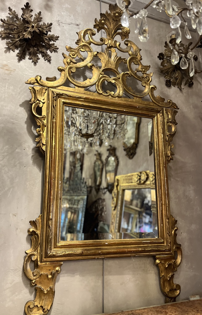 Italian Mirror, Piedmont Region, 19th Century
