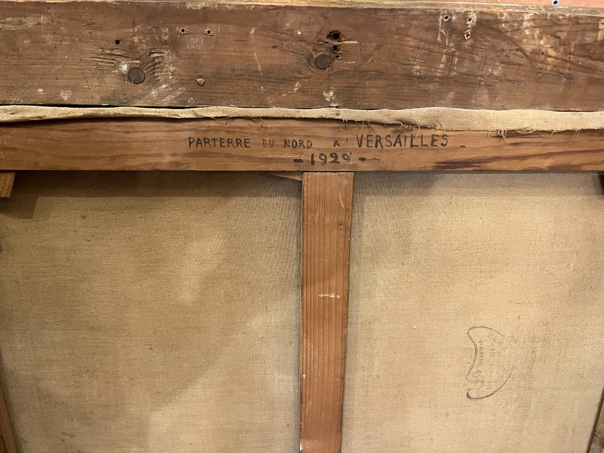 Hubert-Denis Etcheverry (1867–1950) Jardin fleuri, XXe siècle Huile sur toile, signée -photo-3