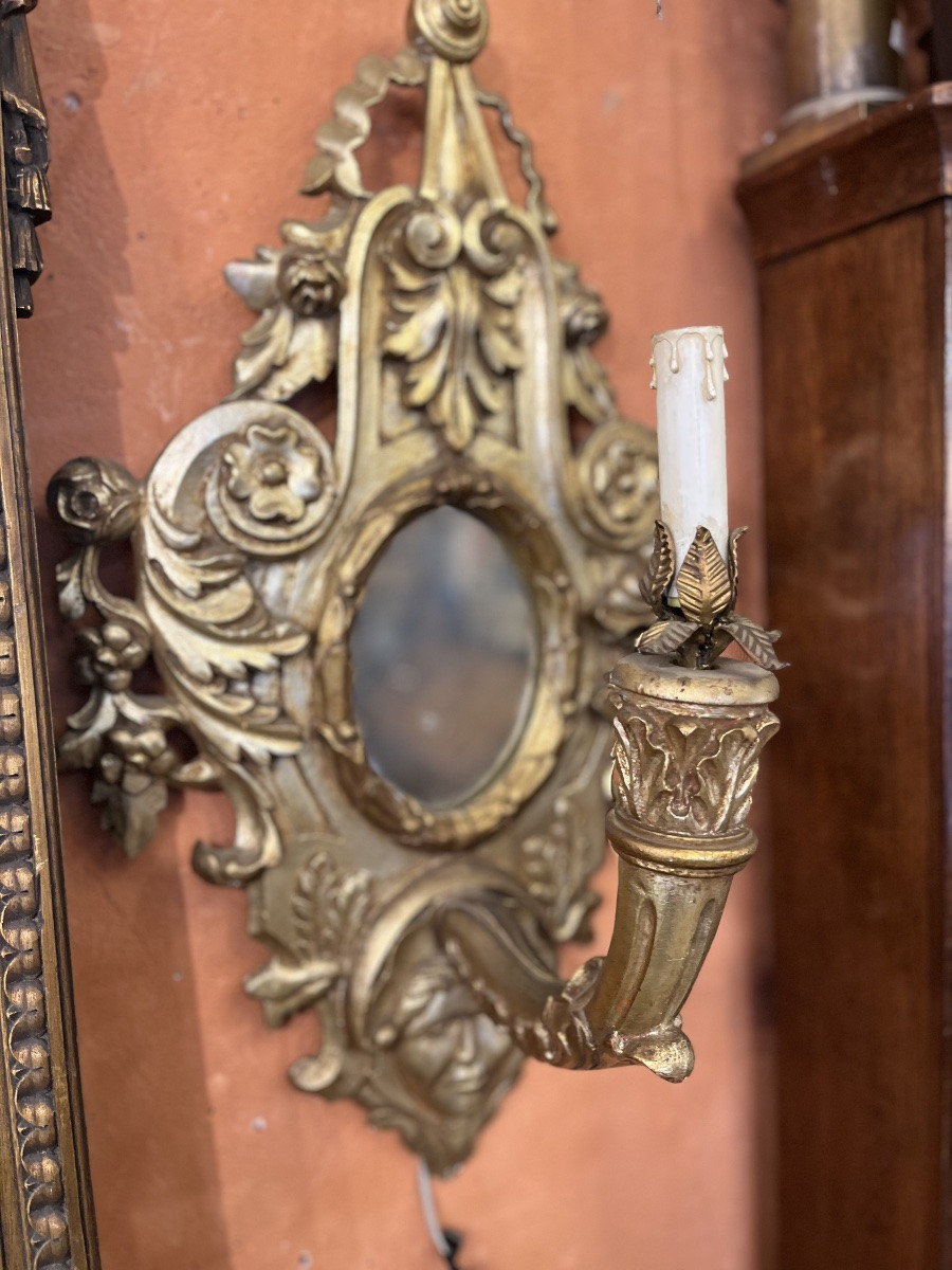 Pair Of Wall Sconces, Early 20th Century-photo-3