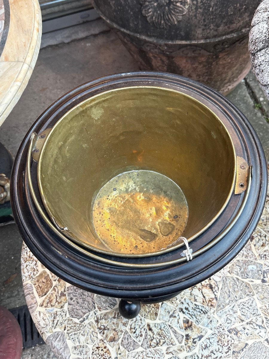 19th Century Dutch Basket In Exotic Wood -photo-2