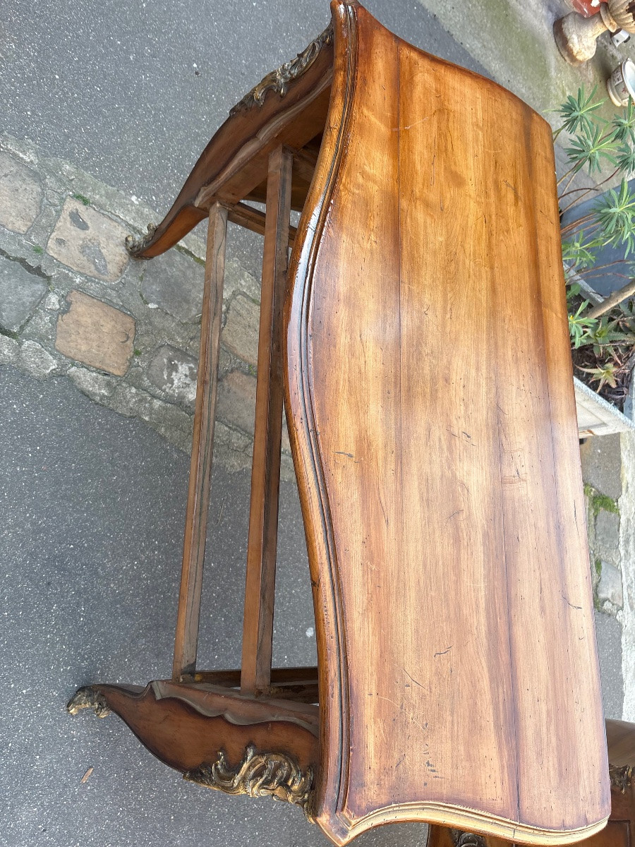 Paire de commodes de style Louis XV France XX EME  Chêne patiné -photo-7