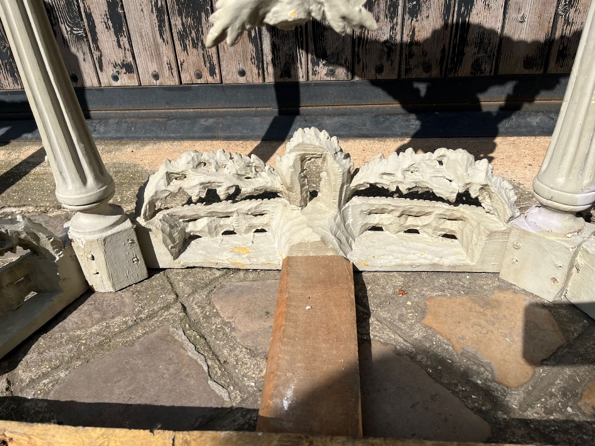 Pair Of 1/2half Moon  Consoles  French XVIII Eme Century  Louis XVI -photo-2