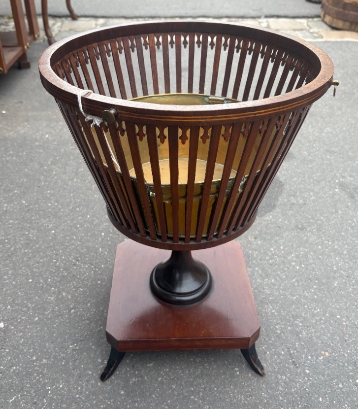 Basket Or Planter Early XIX Eme Mahogany Holland-photo-2