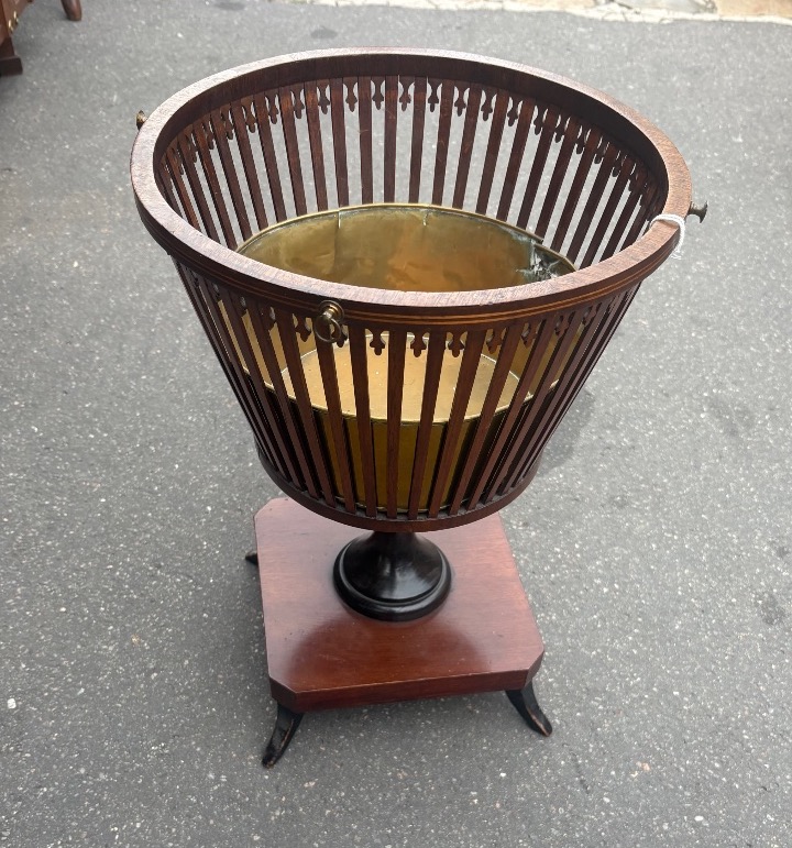Basket Or Planter Early XIX Eme Mahogany Holland-photo-1