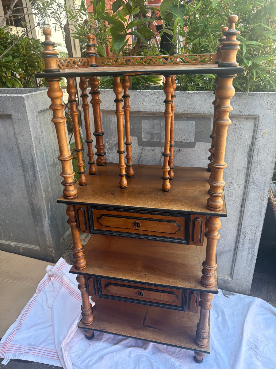 Mid-19th-century Walnut "music Cabinet"-photo-2
