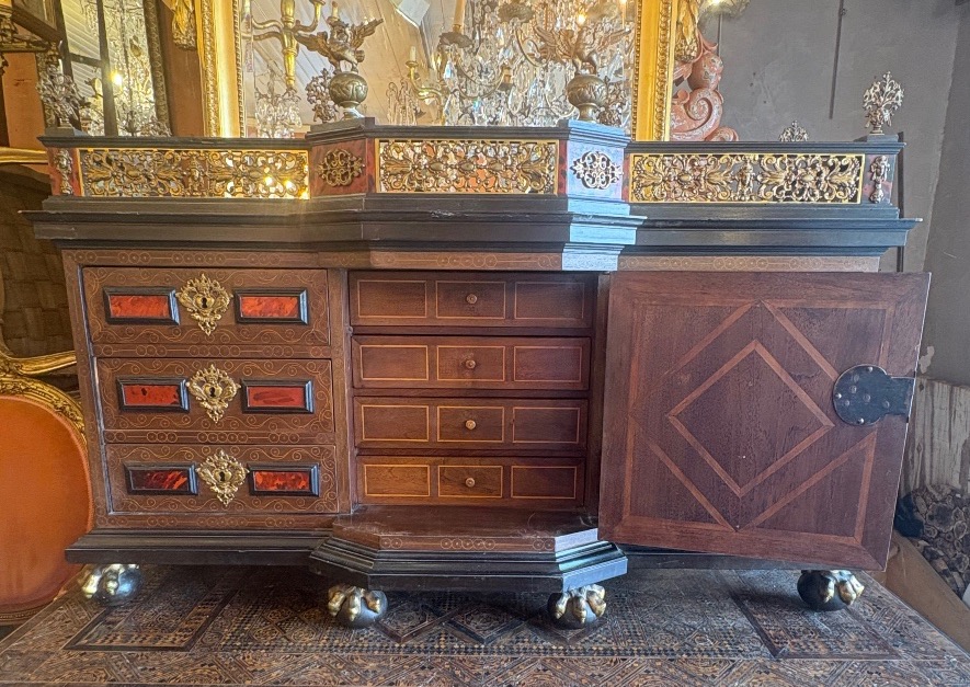 Dutch Cabinet, 19th Century, In The Style Of The 17th Century -photo-3