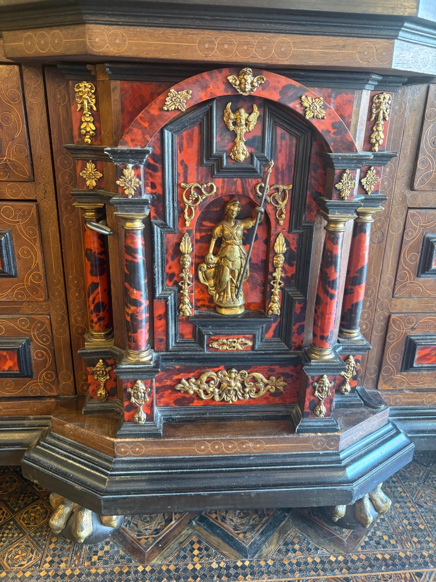 Dutch Cabinet, 19th Century, In The Style Of The 17th Century -photo-2
