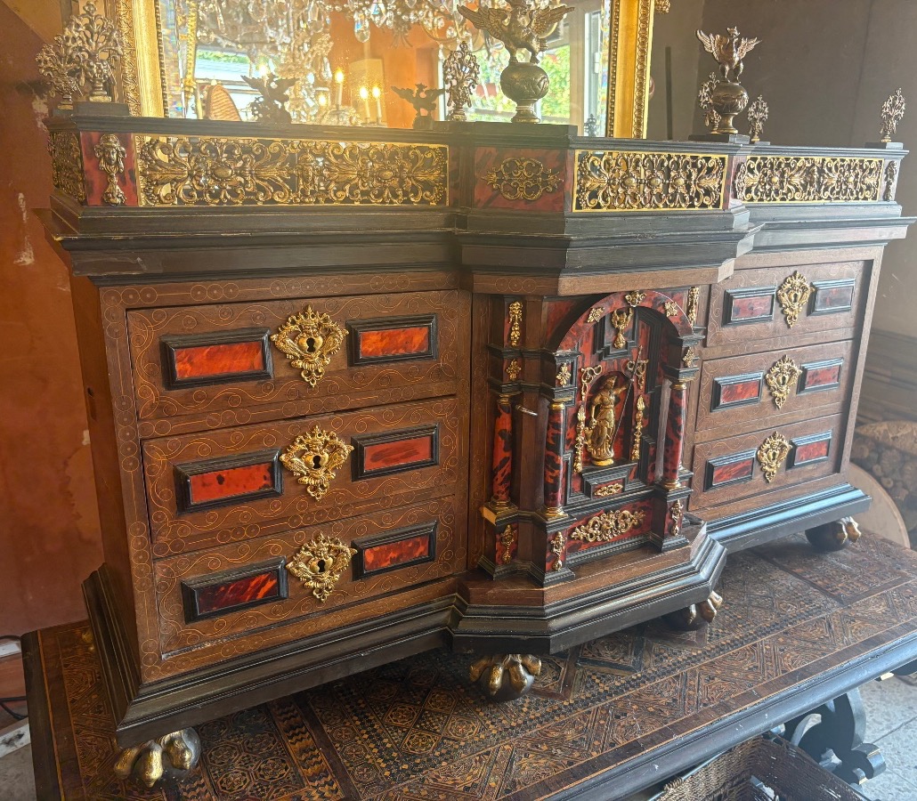 Dutch Cabinet, 19th Century, In The Style Of The 17th Century -photo-3