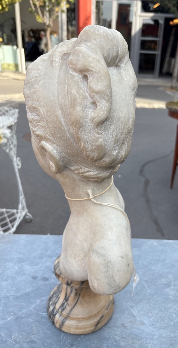 Buste en marbre de carrare du XIX EME d’après Houdon -photo-4