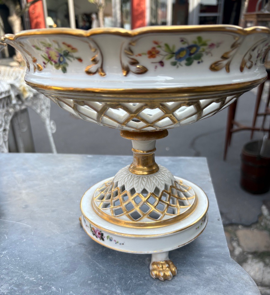 Pair Of Display Cups Made Of Paris Porcelain, Mid-19th Century -photo-2