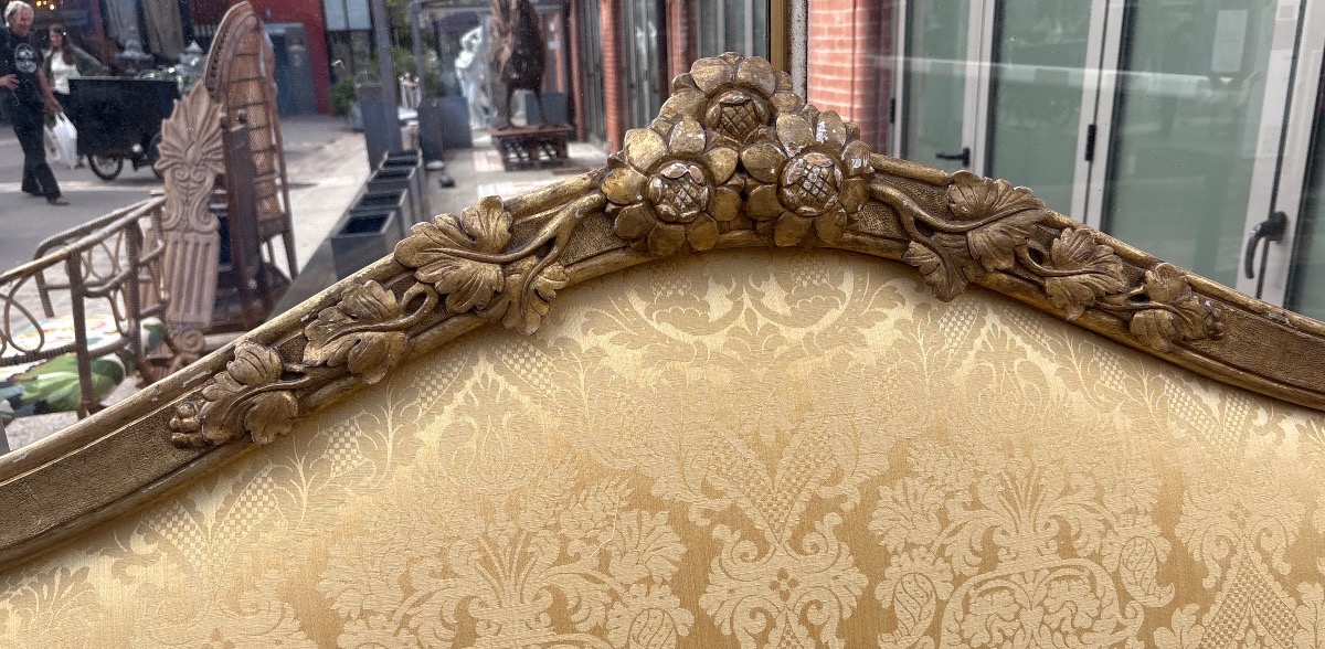 Gilded Wood Headboard With Putti, 18th Century, Eme Italy-photo-4