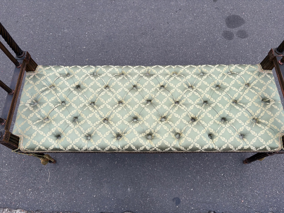 19th-century Bench With Louis XVI-style Legs -photo-3