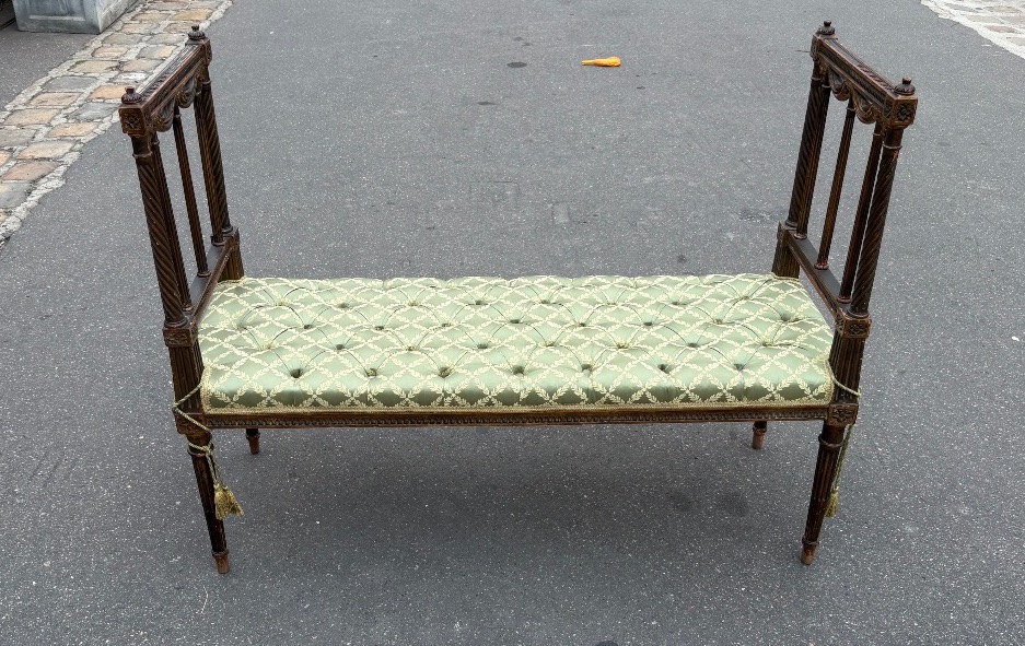 19th-century Bench With Louis XVI-style Legs -photo-4