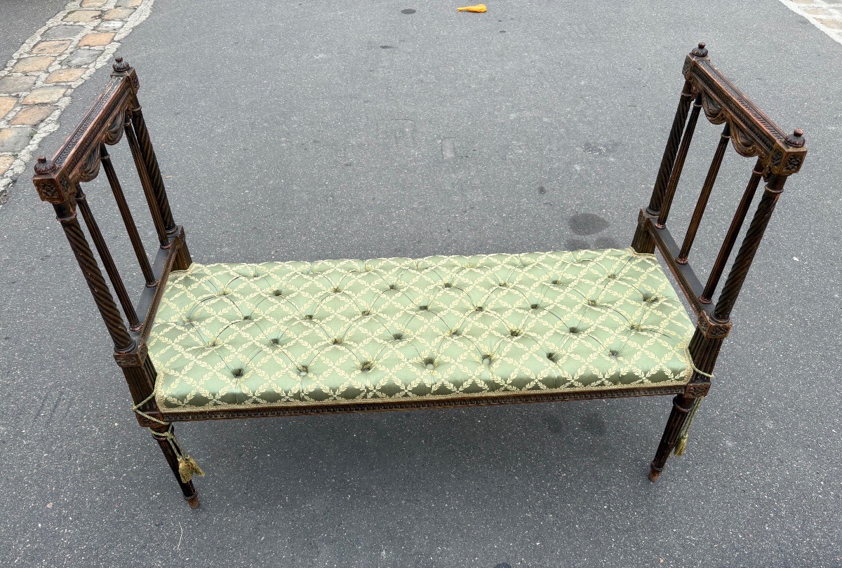 19th-century Bench With Louis XVI-style Legs 