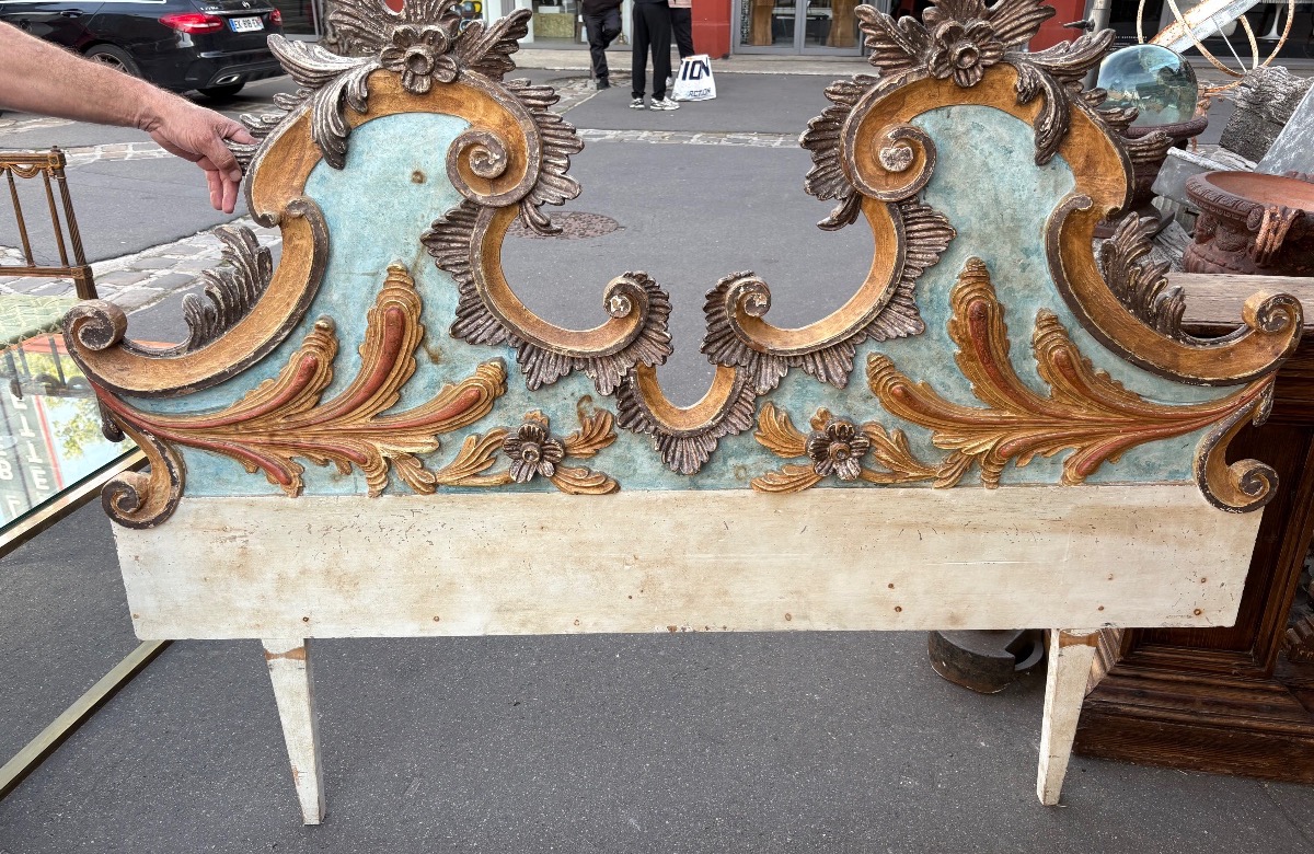 19th-century Italian Baroque-style Headboard 