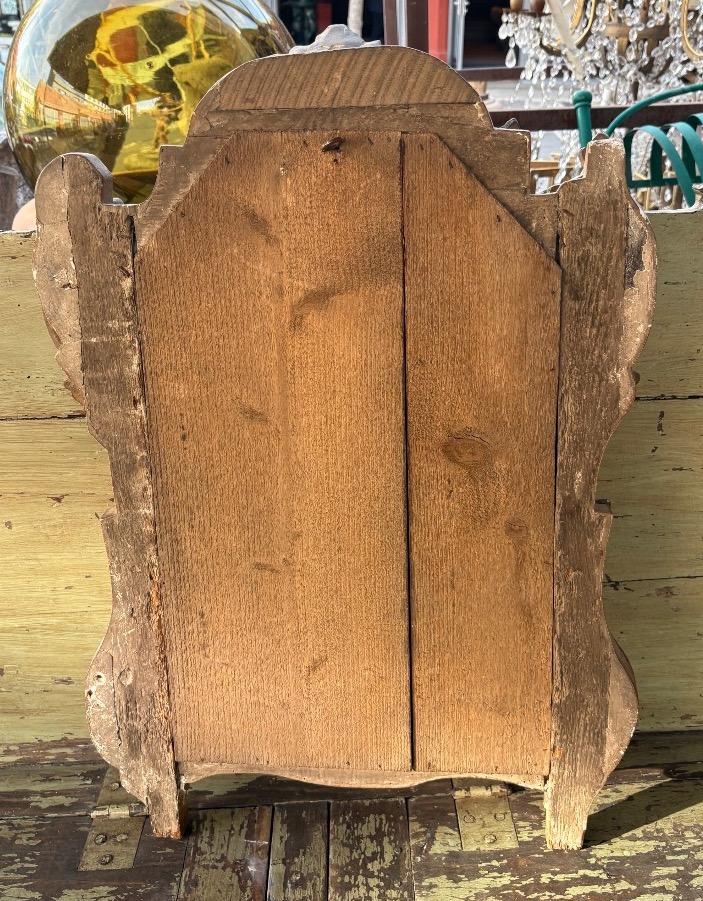 Miroir bois doré à pareclose  XVIII EME modèle provençal -photo-1