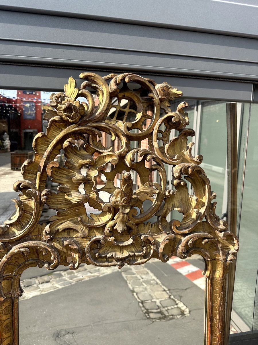  Miroir de style baroque – Travail  allemand du XVIII siècle-photo-2