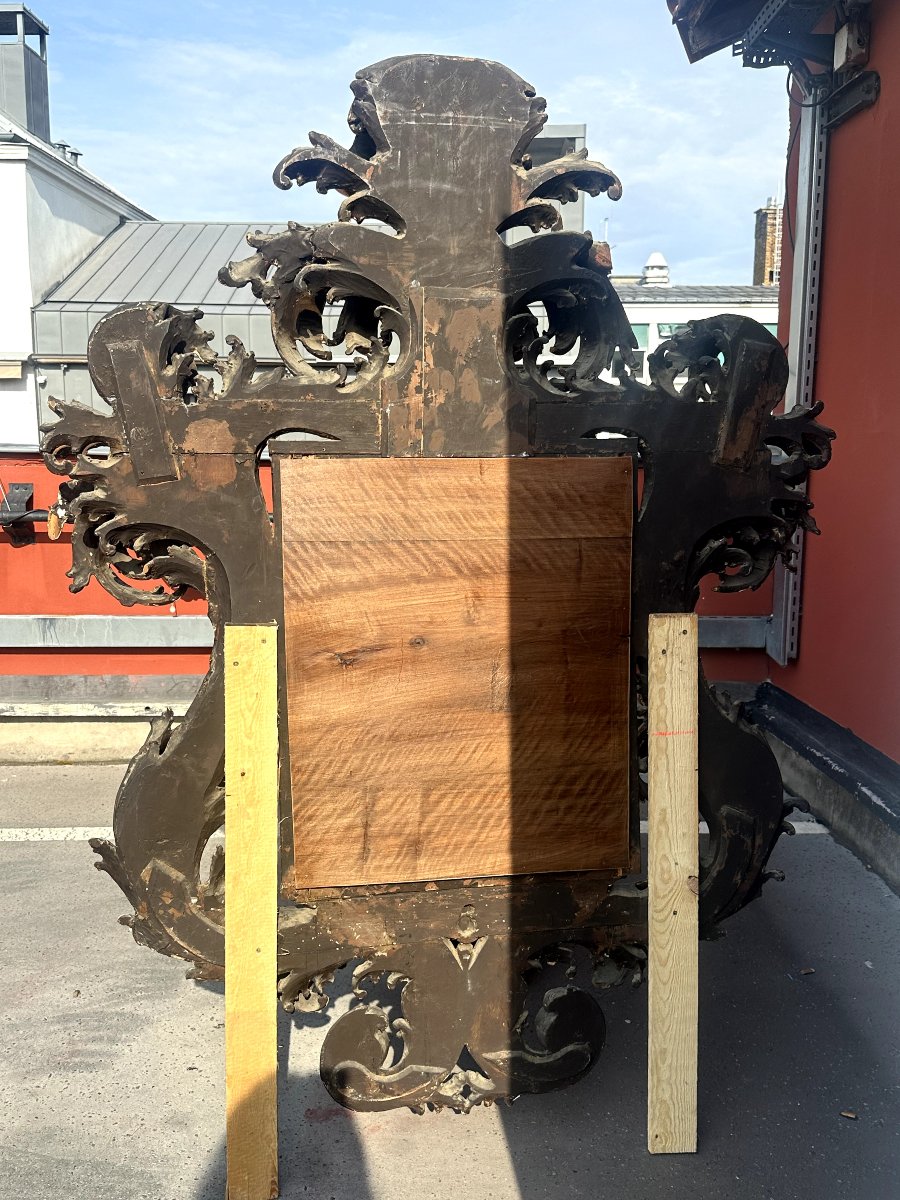 Important 19th-century Baroque-style Mirror-photo-5