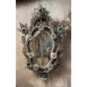 Murano Glass Mirror 19th Century 
