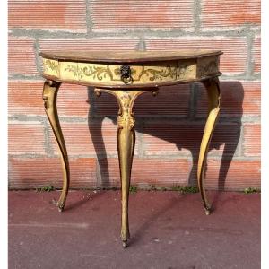 Console D’appoint Peinte Italienne Années 40 