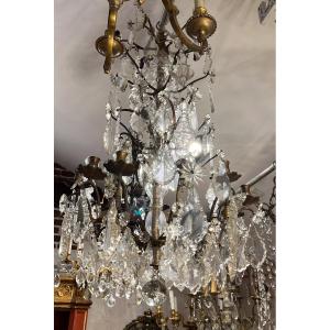 Bronze Chandelier And Platelets France 19 Eme Century 